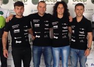 El equipo Brigantia Fiateira Motor con Diego, Marcos, Priscila y Quito.