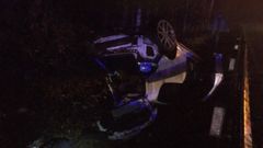 Los tres j�venes amigos viajaban en este coche