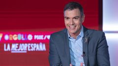 Pedro S�nchez en una sesi�n de trabajo celebrada este mi�rcoles en la sede del PSOE