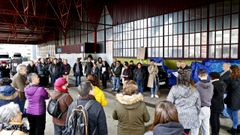 Acto de Os Ningu�s para pedir una soluci�n de habitabilidad a las personas que viven en la calle, en la antigua estaci�n de autobuses