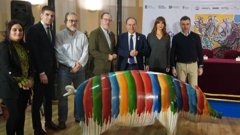 Presentaci�n de la Feria del Cocido de Lal�n en Oviedo