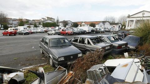 Dep�sito municipal de coches de Ferrol, en el S�nchez Aguilera, donde se encuentra el Seat Alhambra