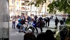 El accidente de un Polic�a Local de A Coru�a en una exhibici�n en Palencia