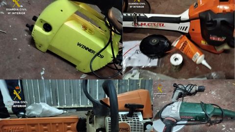 Material robado en un local en Siero