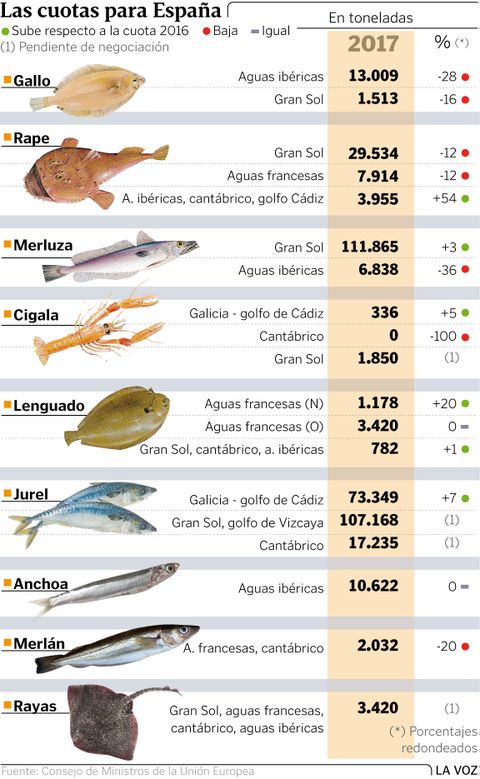Las cuotas para Espa�a