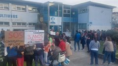 La Anpa del conservatorio protest� a finales de febrero a las puertas del edificio multiusos