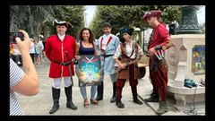 Presentaci�n de la Fiesta Corsaria en Mar�n, con la concejala de fiestas, Mari�n Sanmart�n
