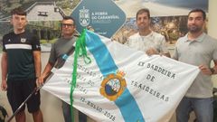 Cabezudo, Dieste, Sobrido y Fernndez, en la presentacin de la regata.