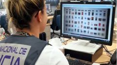 Imagen de archivo de una operacin de la Polica Nacional contra la pornografa infantil