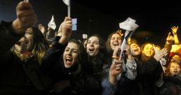 Una legi�n de fans arrop� con aplausos y llantos a sus �dolos. Gemeliers y Auryn se llevaron la palma. 