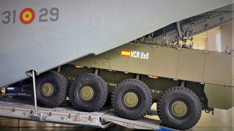 El VCR 8X8 Dragón durante la prueba.