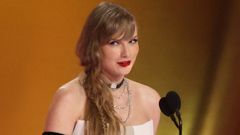 Taylor Swift en la pasada edición de los Grammy