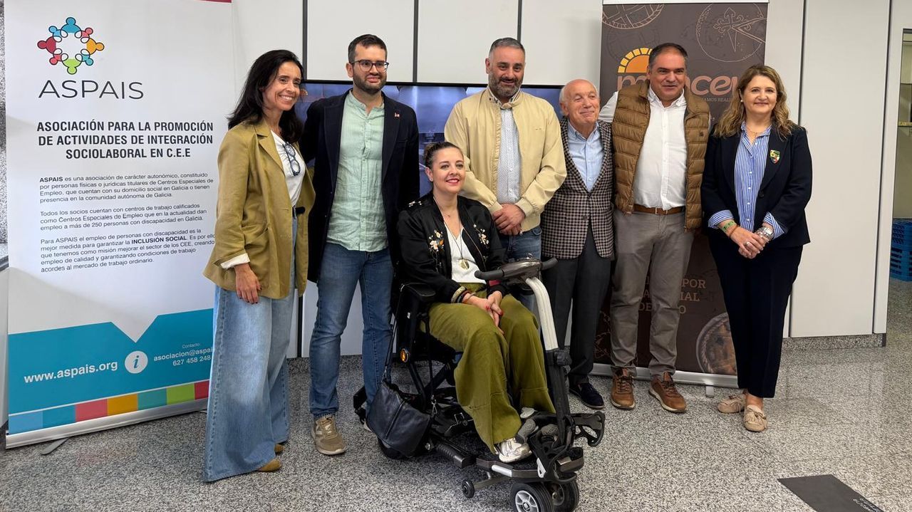 Aspais y la Fundación Mencer inauguran en A Coruña el nuevo Servizo de Apoio ao Emprego para personas con discapacida