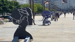 Una vista de la exposici�n de �Morri�a�, en la d�rsena de la Marina coru�esa 
