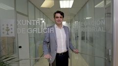Diego Calvo, en la delegaci�n territorial de la Xunta