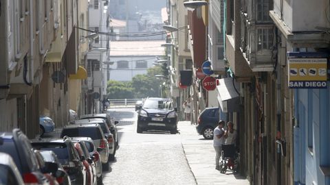 Imagen de archivo de la calle San Diego de Ferrol