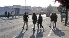 La calle Reina Victoria de Pontevedra, que se cerr� al tr�fico rodado en septiembre del 2020