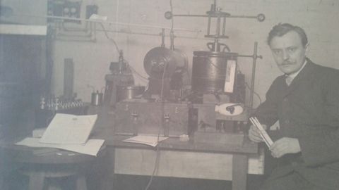 Fotografa del ingeniero elctrico alemn de origen holands Karl Grootonk