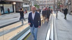 Gonzalo P�rez J�come, el d�a en que inaugur� las rampas mec�nicas de Concordia.