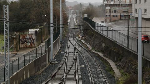 V�as nuevas instaladas en la estaci�n de Lugo