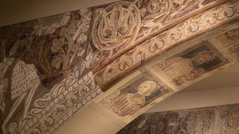 Detalle de las pinturas de Sijena.