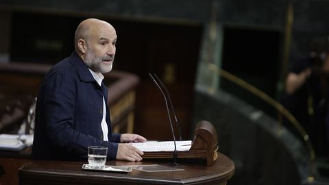 El diputado del BNG, Néstor Rego, en el Congreso de los Diputados.