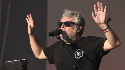 Iv�n Ferreiro en el concierto del a�o pasado en el PortAm�rica de Portas