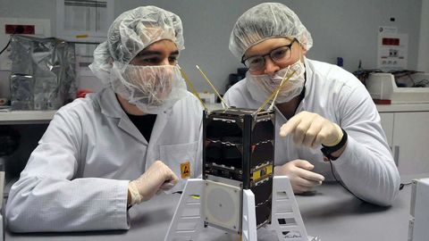 Imagen del satélite Lume-1 enviado al espacio