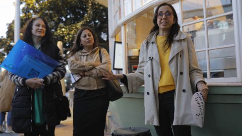 Leonor y Ruth con la presidenta del Quiosco Down Experience