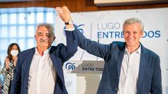 Manuel Varela (en la foto con Alfonso Rueda en el mitin de esta campa�a) seguir� siendo alcalde de Chantada