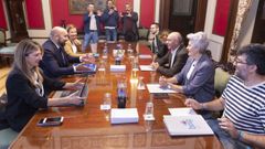 Reunión entre el PSOE y el BNG por los presupuestos de A Coruña