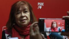Cristina Narbona, presidenta del PSOE, el pasado mes de enero durante un acto en Alicante
