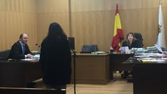 Imagen de la acusada en la sala