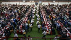 Imagen del recinto de la comida oficial en la pasada edici�n de la fiesta
