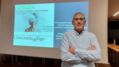 Lluis Ballester ofreci� una charla sobre la vinculaci�n de la pornograf�a y la violencia sexual en el campus de Ourense