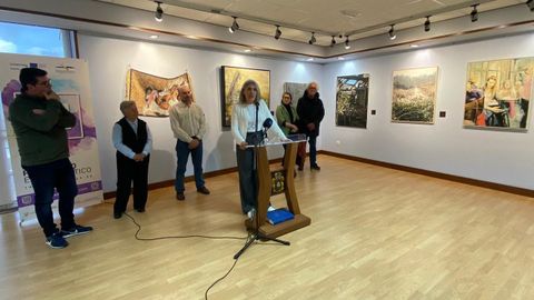 Imagen de archivo de la Inauguraci&oacute;n de una exposici&oacute;n en la Bienal de Pintura Eixo Atl&aacute;ntico en el centro Lustres Rivas, en el 2024.