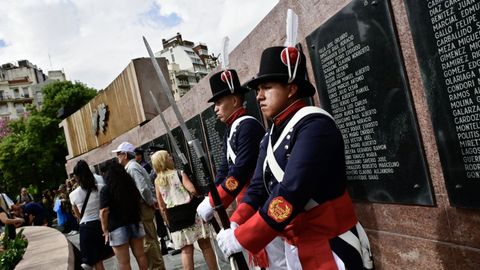 Actos en Argentina en el D�a de los Ca�dos en la guerra de las Malvinas.