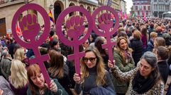 Concentracin del 8M, el Da Internacional de la Mujer, en la plaza del Ayuntamiento de Oviedo