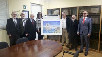 Un momento de la entrega del premio de Coeticor a la empresa Entyl Ingenieros.