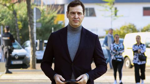 El hermano de Pedro Sánchez, el pasado abril en Mérida.