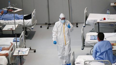 Los m�viles eran retirados a los pacientes que no quer�an ser trasladados al nuevo hospital Isabel Zendal