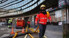 Trabajos en Sada tras las inundaciones 