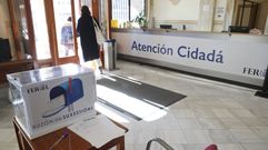 Oficina de Atenci�n Cidad� situada a la entrada del palacio municipal de Ferrol.