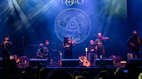 Milladoiro, durante un concerto recente en Ortigueira 