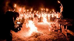 El trabajo de los marinenses de Trece Amarillo con las Tanxugueiras, en im�genes.