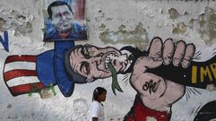 Murales en Caracas contra Estados Unidos