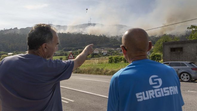 Incendio forestal en Herb�n