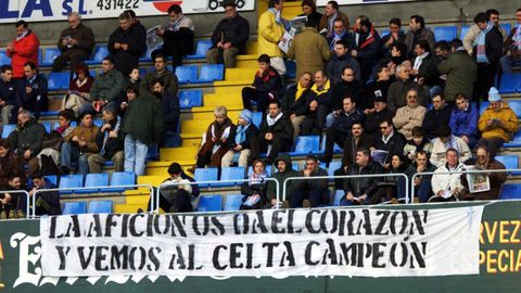  La aficin os da el corazn y vemos al Celta campen  (28 de enero del 2001)