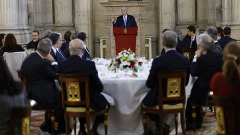 El presidente de Portugal, Marcelo Rebelo de Sousa, durante su discurso