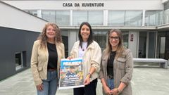 Nucha Bri�n, Mar�a Sampedro y Carmen P�rez, en la presentaci�n.